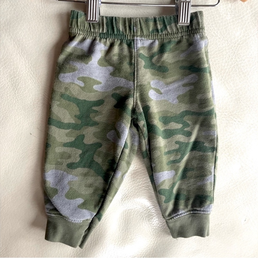 Carter's Green Camouflage Joggers 3-6m